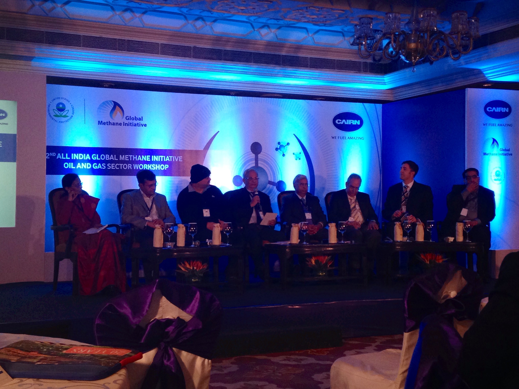 Panelists at the second All India GMI Oil and Gas Sector Workshop in India, 2015. <br><span class='small text-muted'>(2014, India)</span>